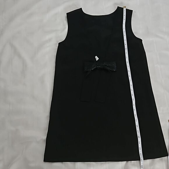 H&M Bow-Front Sleeveless Mini Dress Black Small - Picture 9 of 16